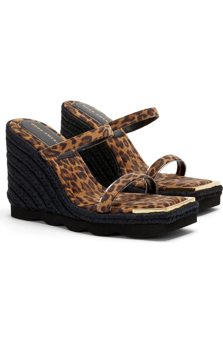 Good American Espadrille Wedge Sandal, Main, color,