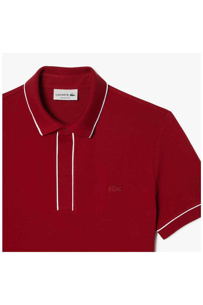Regular Fit Tipped Piqué Polo, Alternate, color, IXX ORA