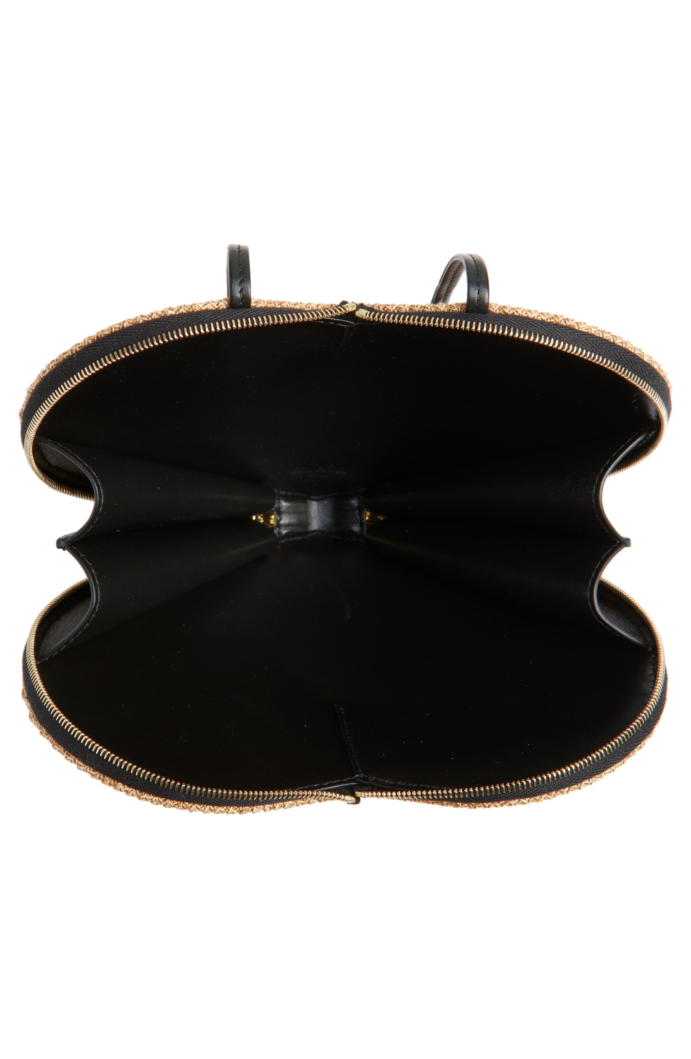 Alaïa Le Coeur Raffia Crossbody Bag, Alternate, color, Naturel