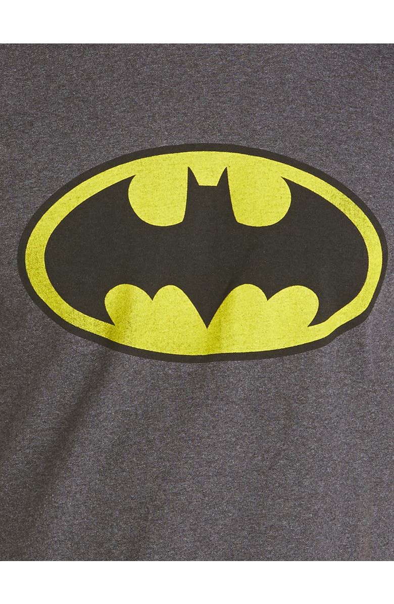 True Nation by DXL Big & Tall Batman Classic Logo Graphic Tee, Alternate, color, Charcoal Hthr