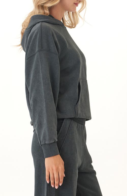 Threads 4 Thought Tanya Mineral Wash Cotton Blend Fleece Hoodie In Gray