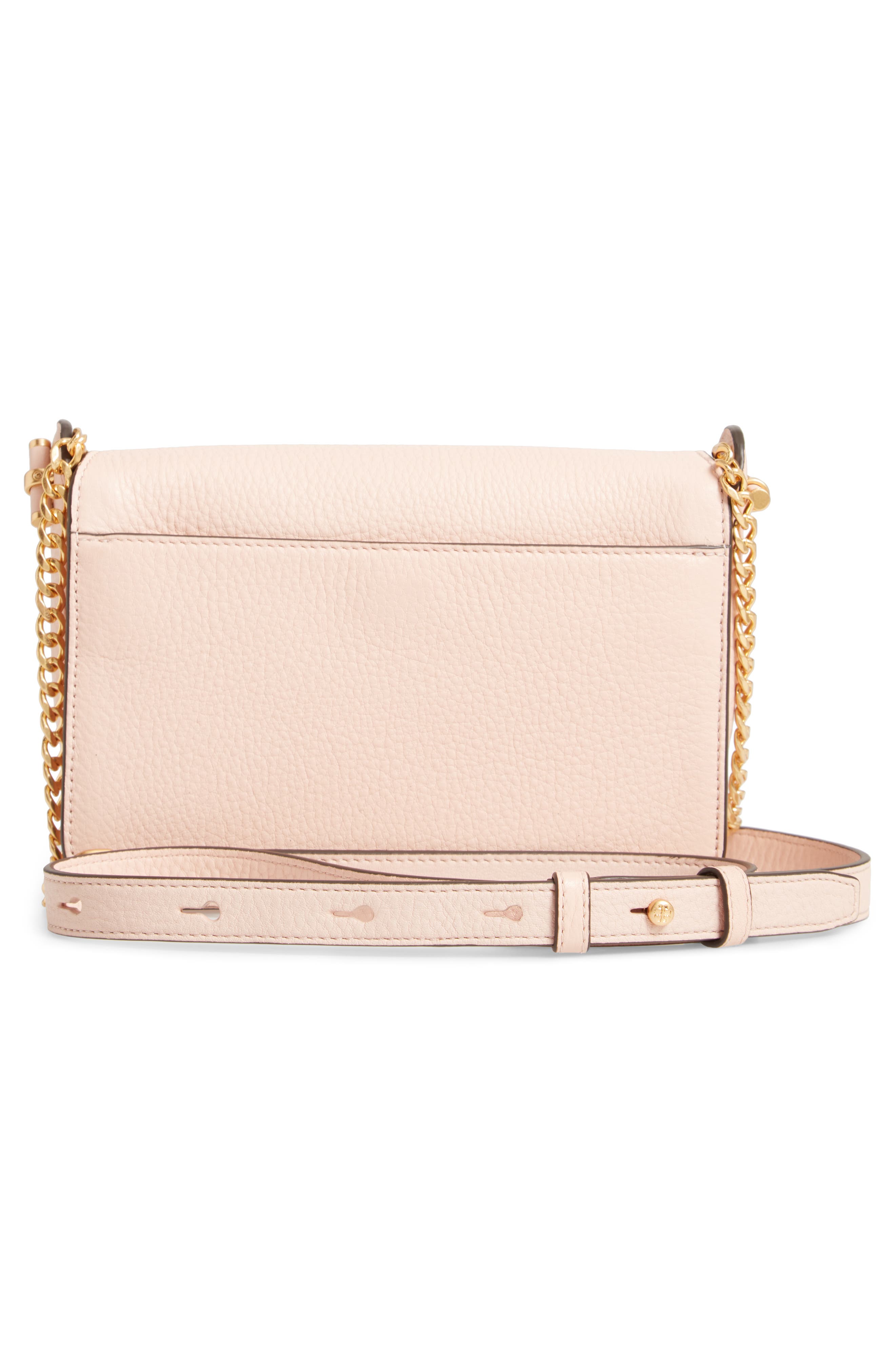 Chelsea Leather Crossbody Bag, Alternate, color, PALE APRICOT