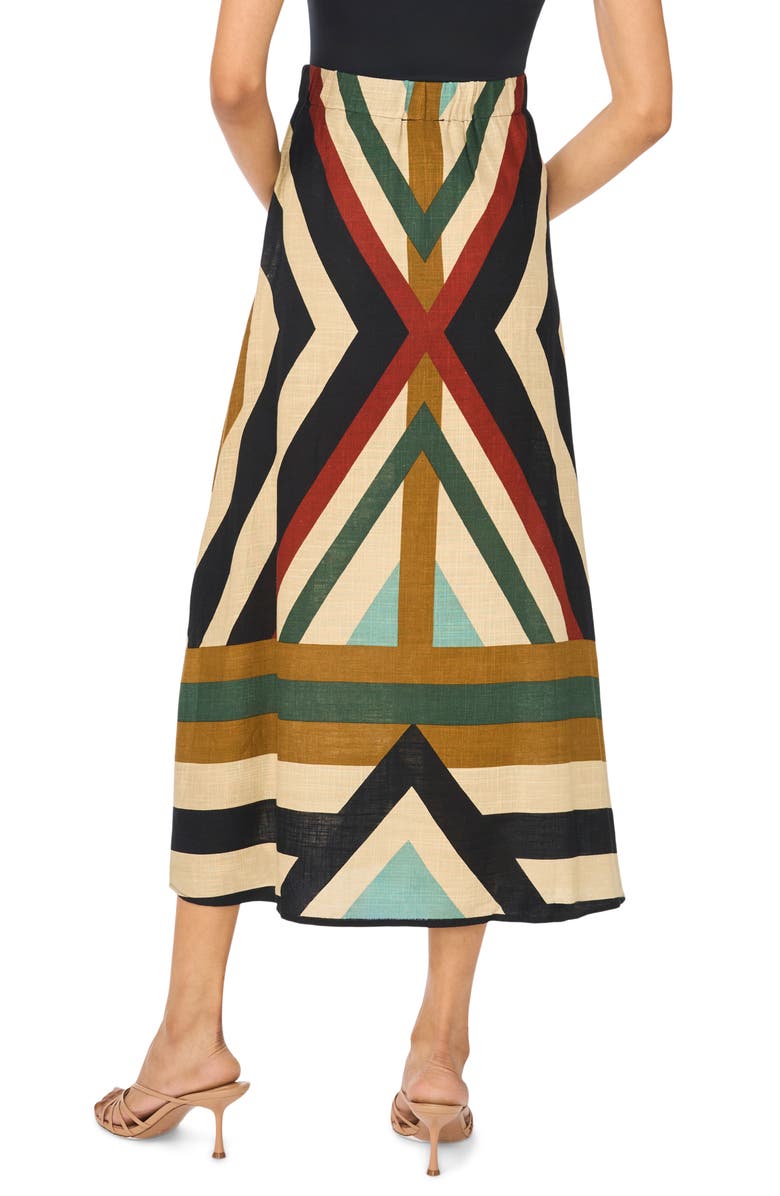 Halogen<sup>®</sup> Geo Print Skirt, Alternate, color, Black Multi