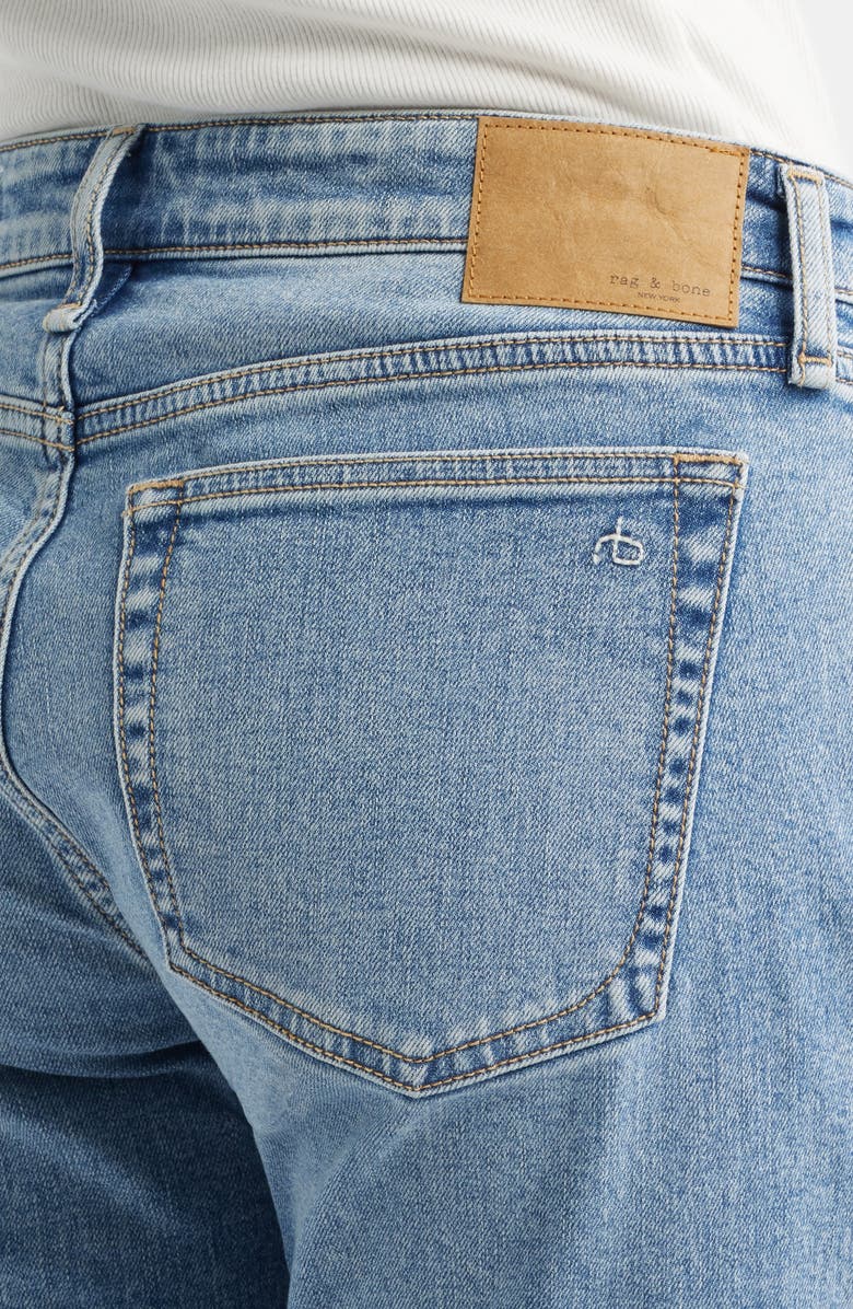 rag & bone Dre Low Rise Slim Boyfriend Jeans, Alternate, color, Redwood