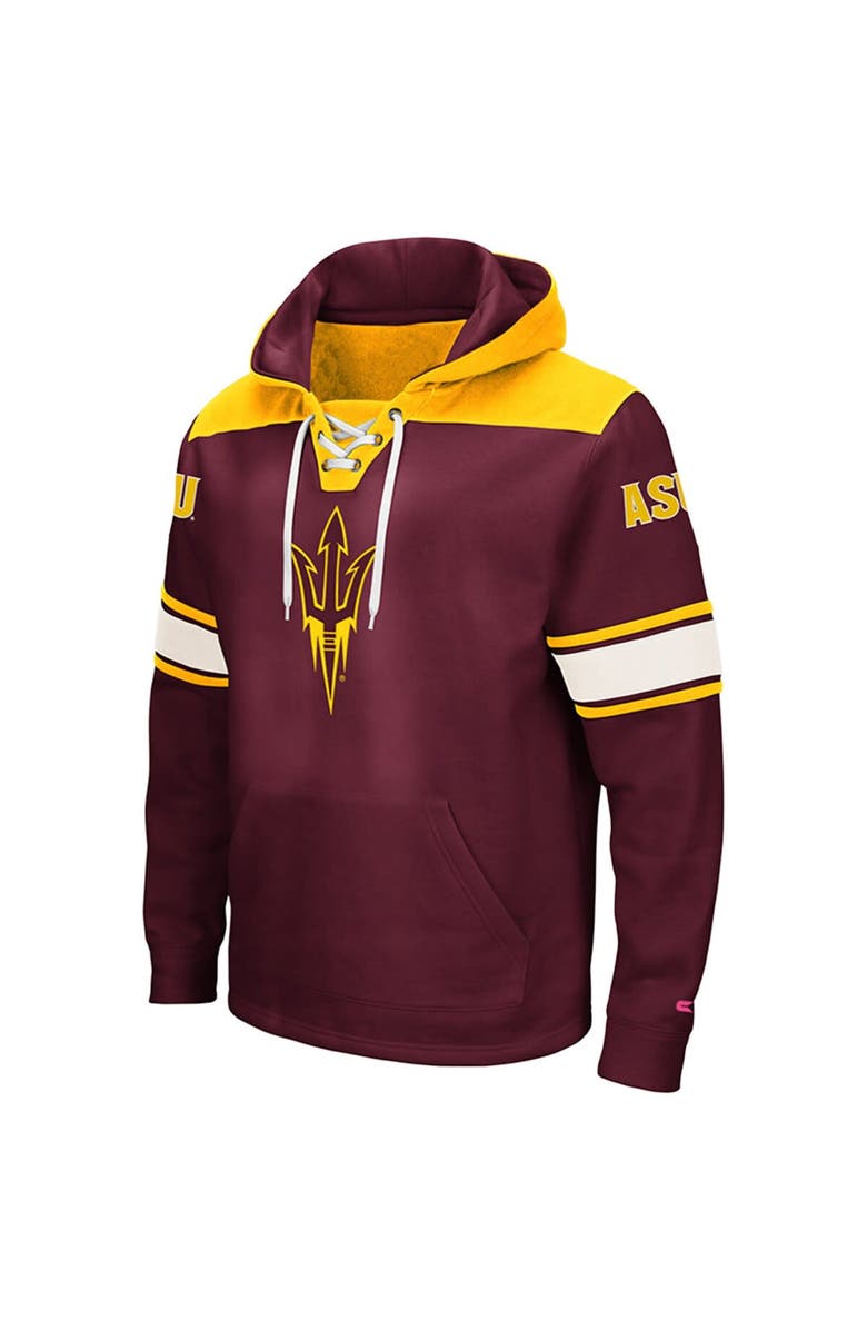 COLOSSEUM Men's Colosseum Maroon Arizona State Sun Devils 2.0 Lace-Up Pullover Hoodie, Alternate, color, Maroon