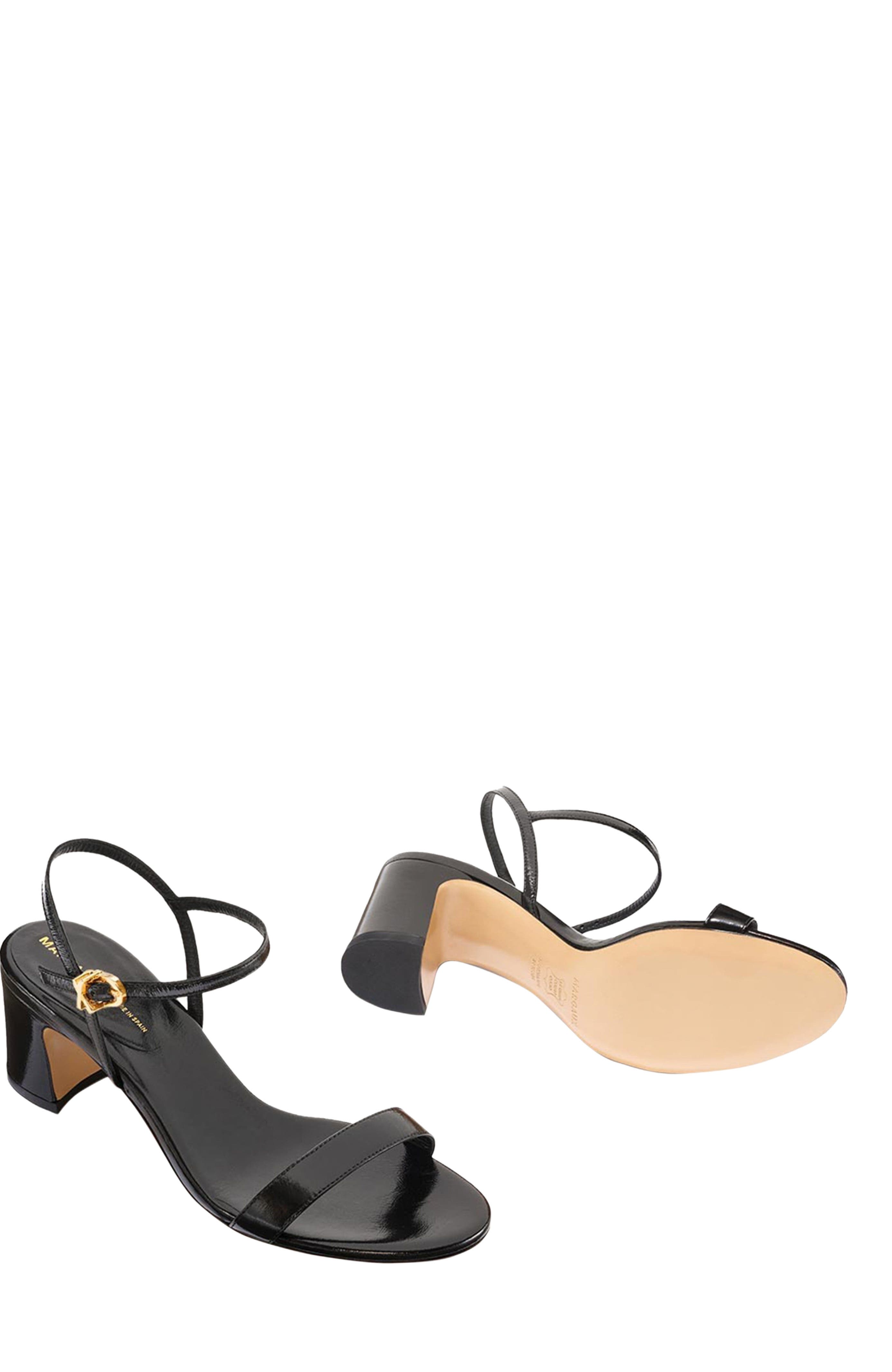 MARGAUX The Cleo Sandal, Alternate, color, Black Crinkle-Gloss Nappa