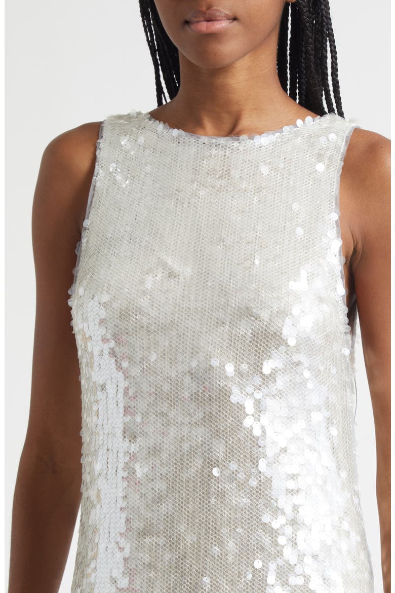 Sequin Tank Dress, Alternate, color, FOG