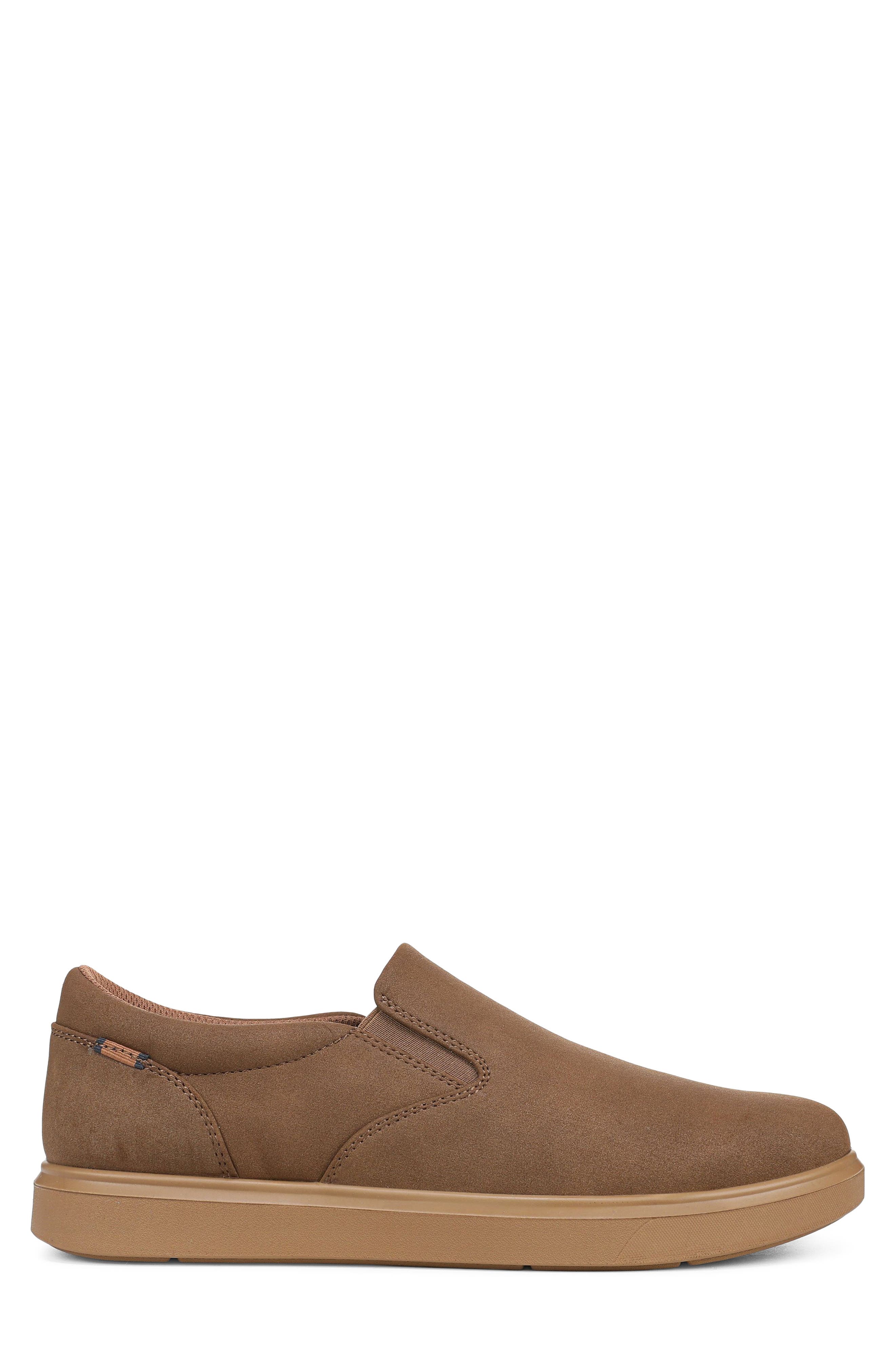 City Cloud Faux Leather Slip On Sneaker, Alternate, color, MID BROWN FAUX LEATHER