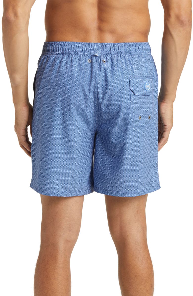 Peter Millar Gitano Micropattern Swim Trunks, Alternate, color, 