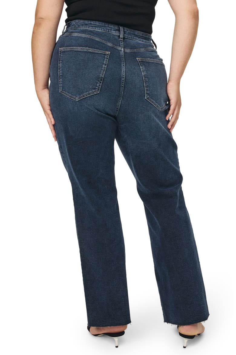 Rfd Color Denim RFD Raw Hem High Waist Straight Leg Jeans (Women) | Nordstromrack