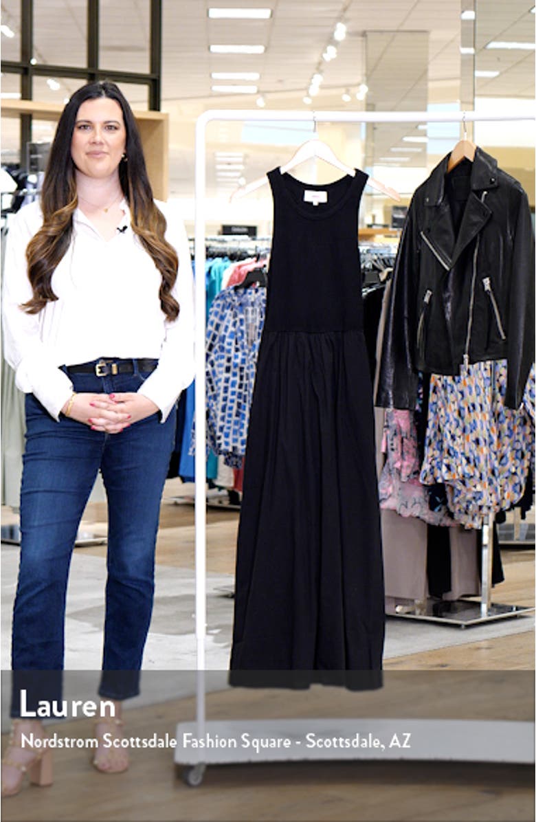 Flynn Mixed Media Maxi Dress, sales video thumbnail