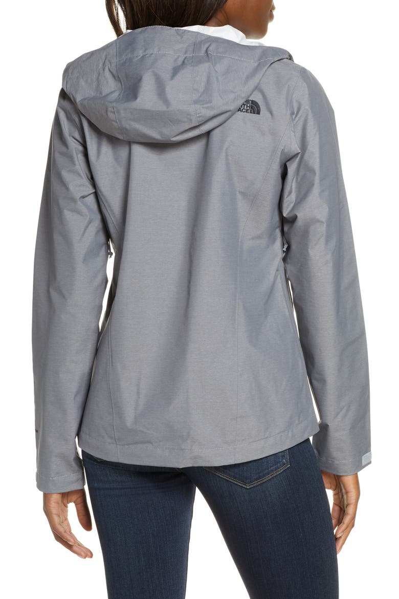 Venture 2 Waterproof Jacket, Alternate, color, TNF MED GREY HEAT/TNF BLACK