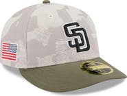 New Era Men's New Era Light Beige/Olive San Diego Padres 2025 Armed Forces Day Low Profile 59FIFTY Fitted Hat