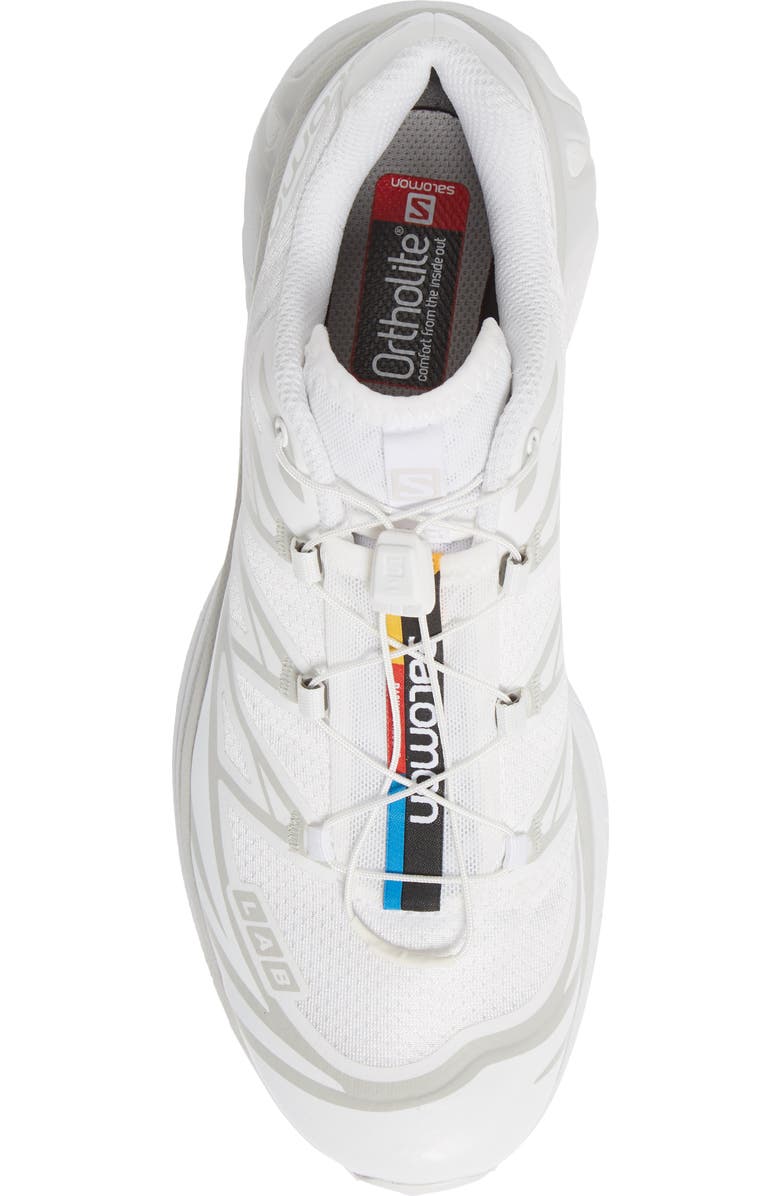 Salomon XT-6 Sneaker, Alternate, color, White