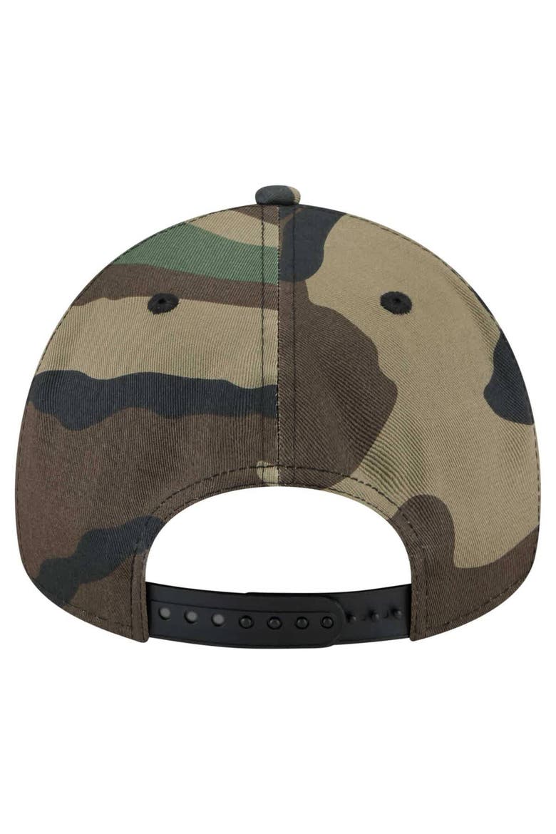 Men's New Era Camo Cleveland Browns Mystic Camo A-Frame 9FORTY Adjustable Hat, Alternate, color, Camo