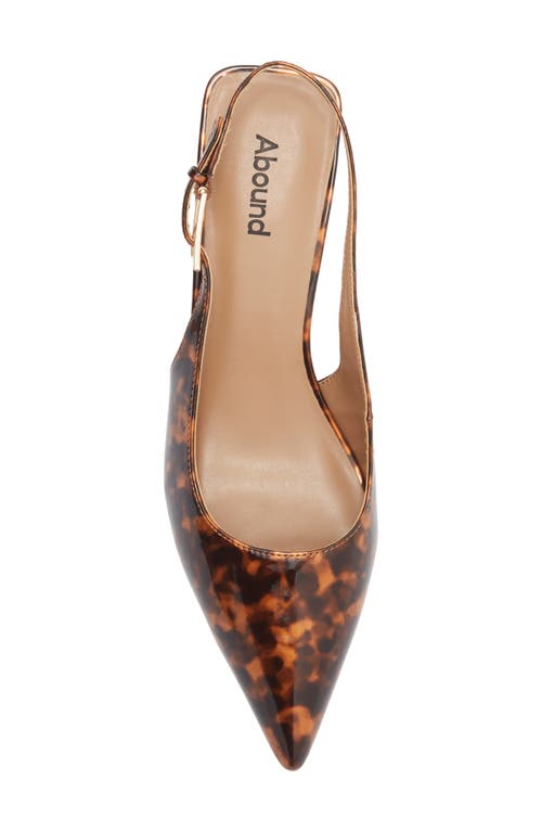 Abound Lidia Slingback Kitten Heel Pump In Brown