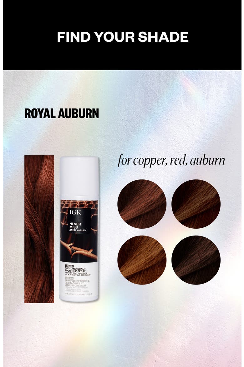 Never Miss Root & Scalp Touch-Up Spray, Alternate, color, AUBURN
