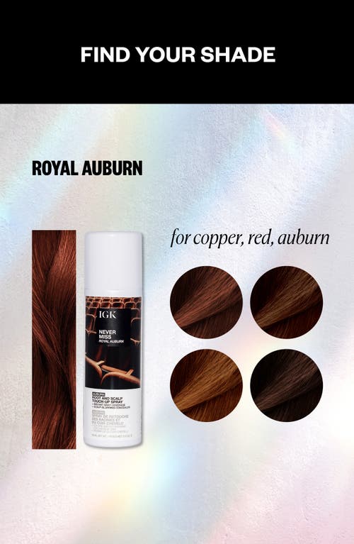 Igk Never Miss Root & Scalp Touch-up Spray In Brown