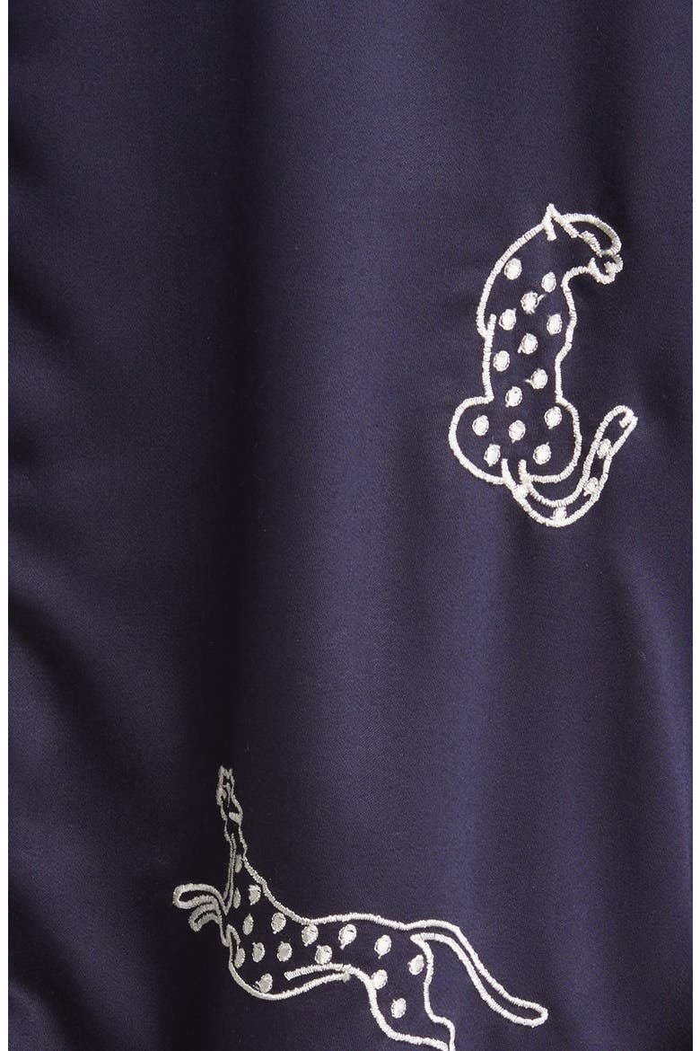 Embroidered Lounge Set, Alternate, color, NAVY
