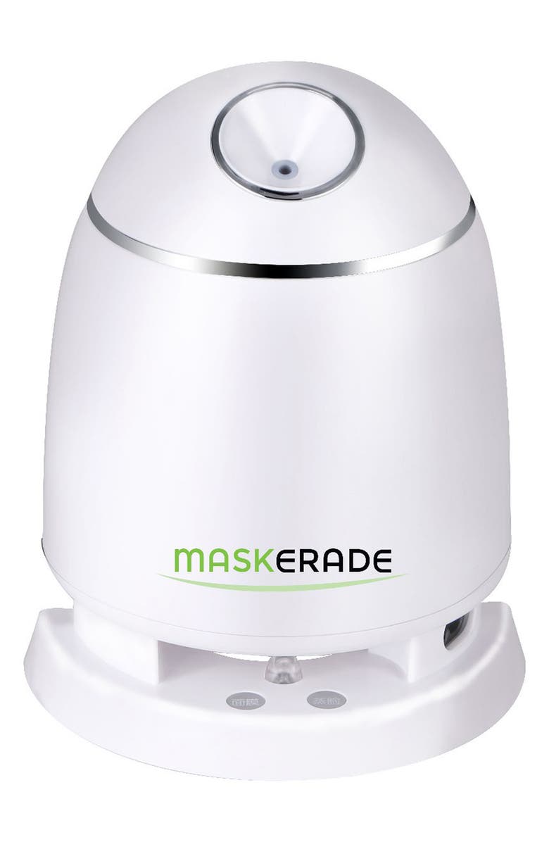 ORA Maskerade Duet Facial Steamer & Organic Mask Maker, Main, color, Pearl White