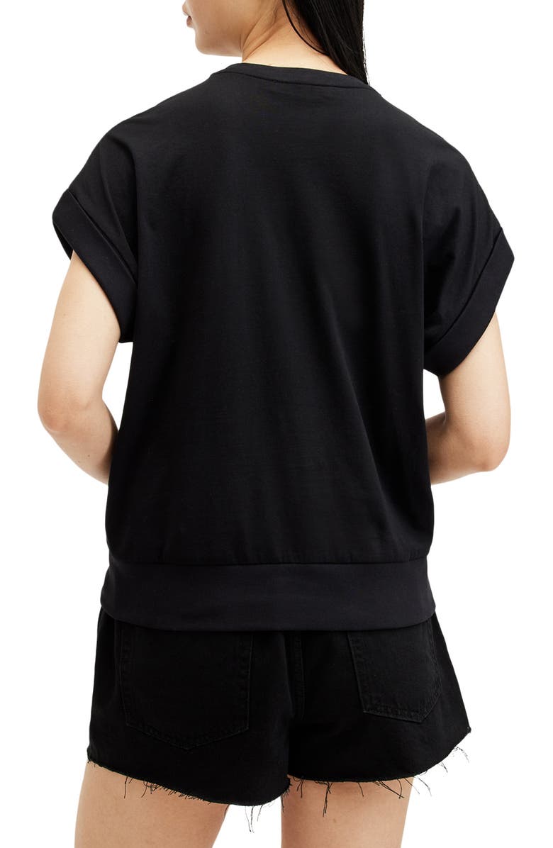 AllSaints Giana Leopard Knit Top, Alternate, color, 