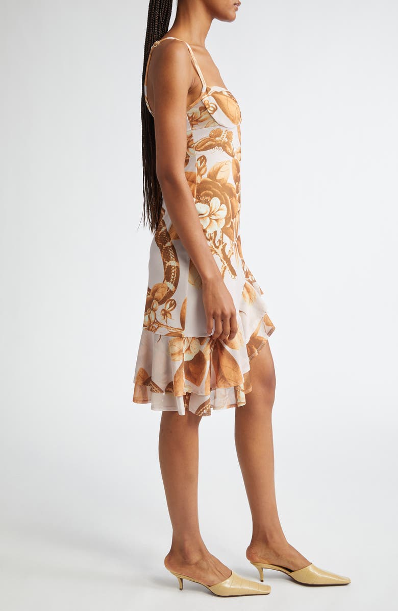 Miaou Caterina Ruffle Hem Dress, Alternate, color, 