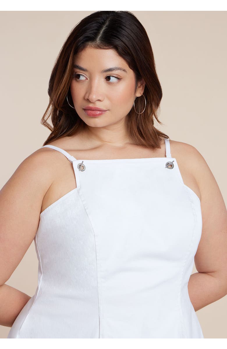 ELOQUII A-Line Denim Midi Dress, Alternate, color, Sun Dress
