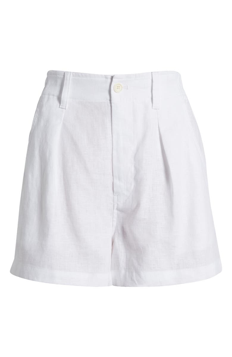 Madewell The Neale Linen Shorts, Alternate, color,