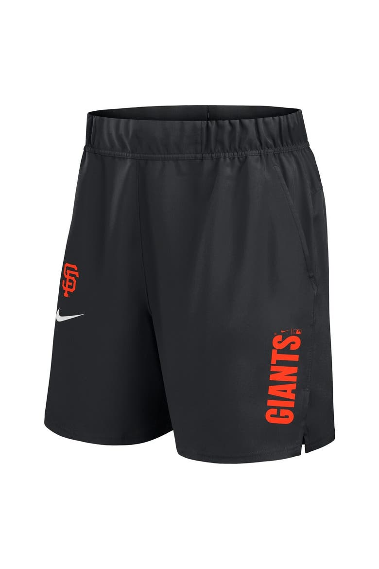 Men's Nike Black San Francisco Giants Woven Victory Performance Shorts, Alternate, color, Black