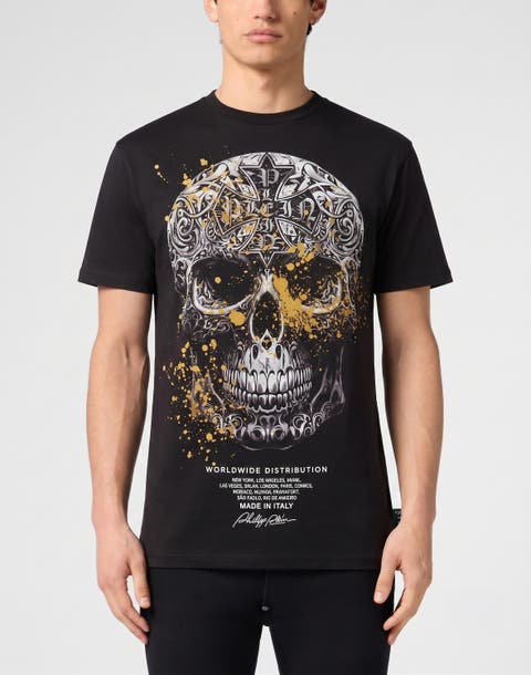 T-Shirt Round Neck Ss Skull Men