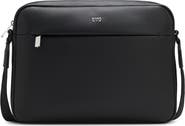 BOSS Ray Evo Faux Leather Messenger Bag