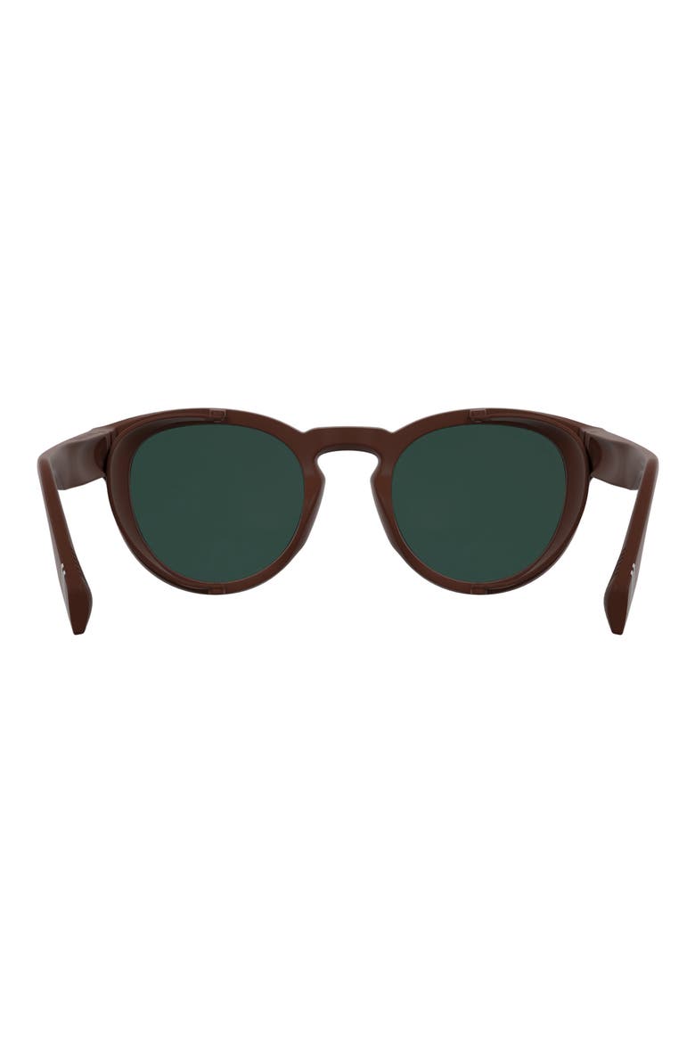 51mm Polarized Oval Sunglasses, Alternate, color, MATTE BURGUNDY