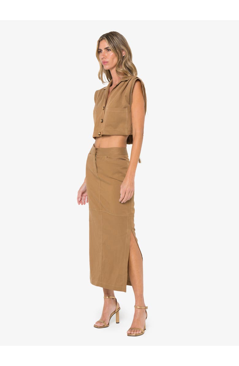 JBQ Preen Top, Alternate, color, Caramel