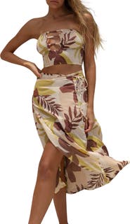 Stone Fox Swim Holiday Wrap Cover-Up Skirt