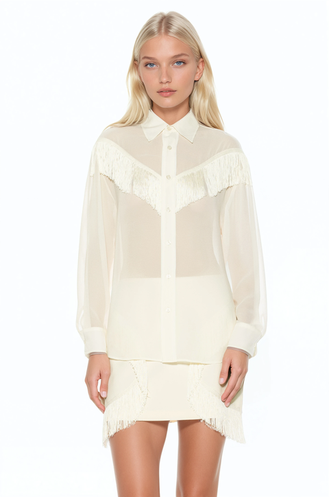 Kairos Oversized Fringe Shirt