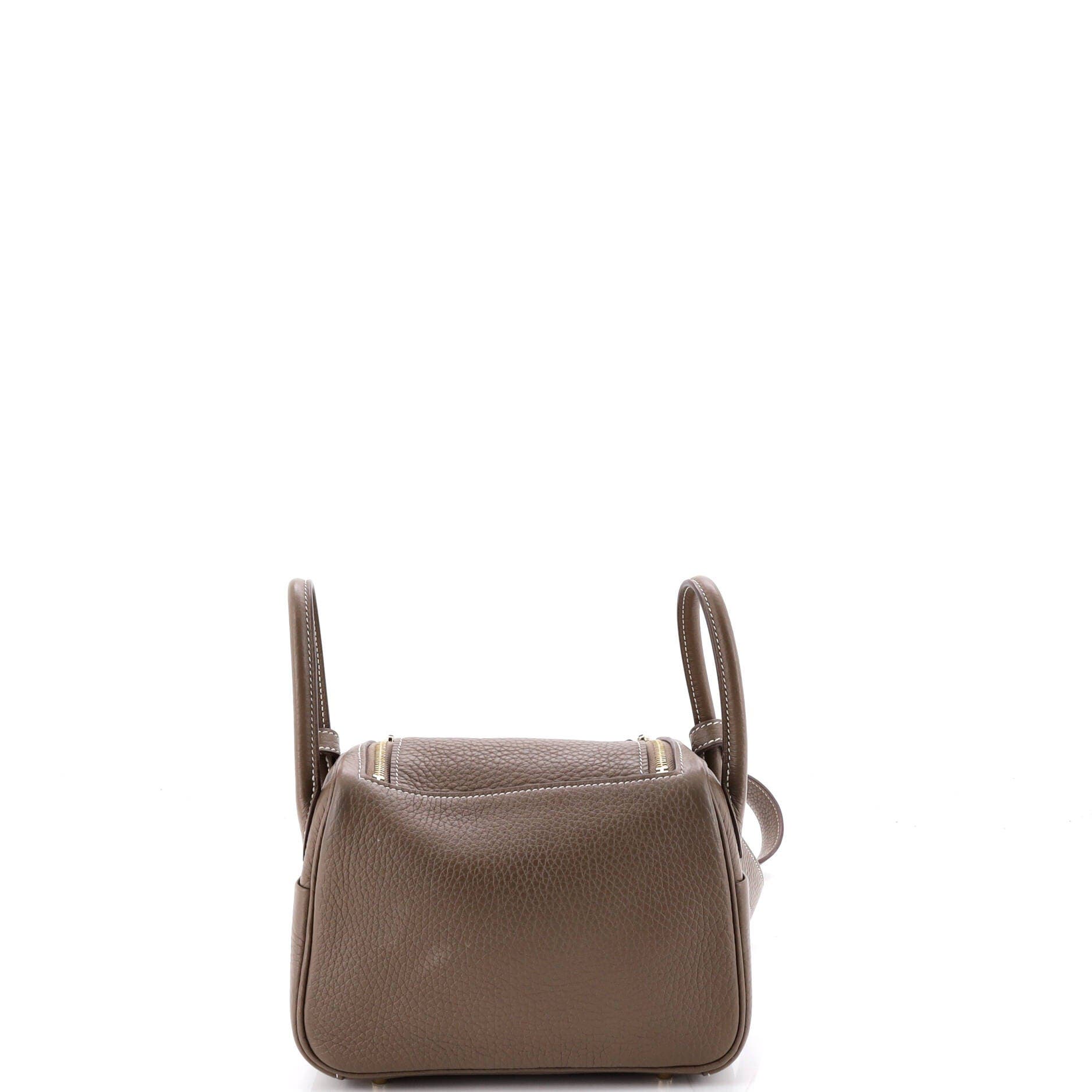Pre-Owned Hermes Lindy Bag Clemence Mini, Alternate, color, Etoupe