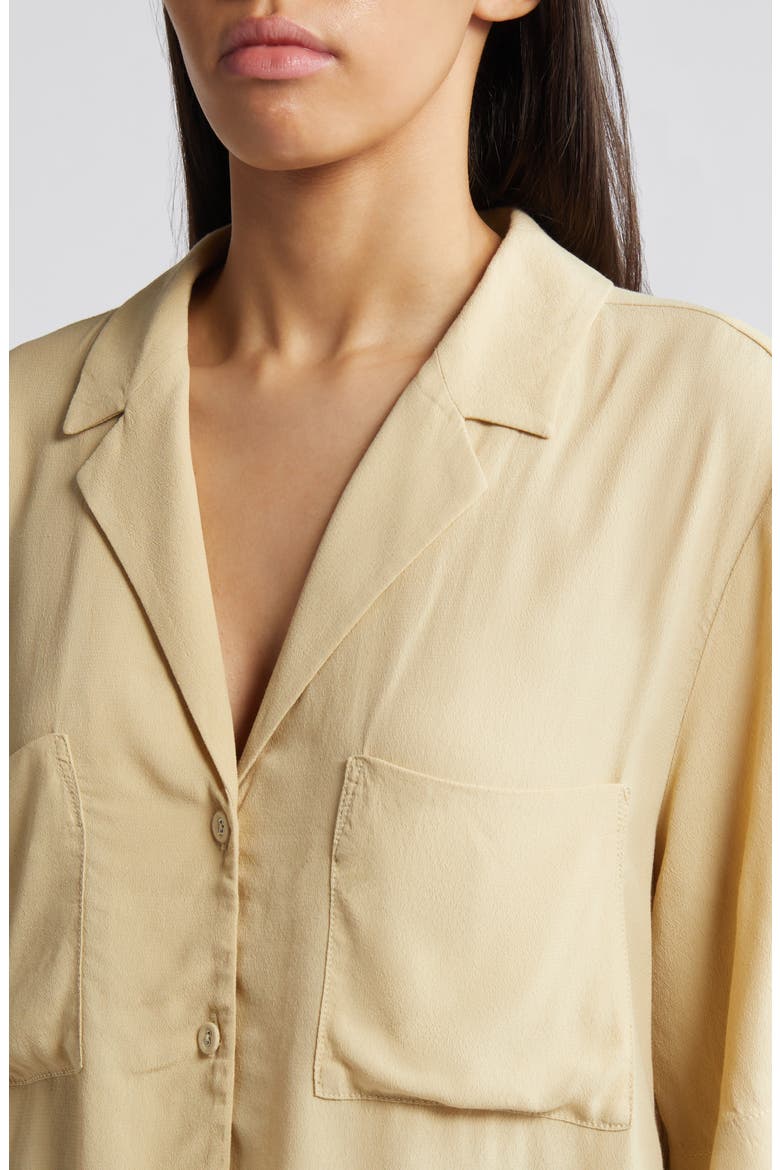 Relaxed Fit Camp Shirt, Alternate, color, BEIGE KHAKI