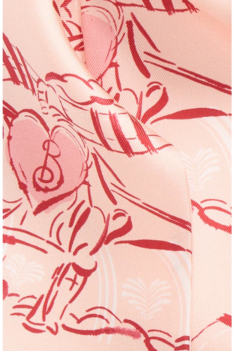 EKD Skinny Silk Scarf, Alternate, color, COMPACT PINK