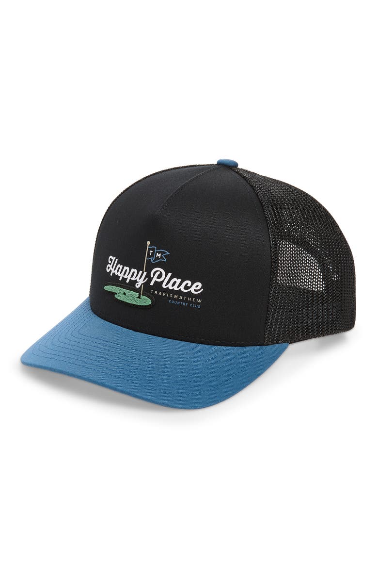 Swing Season Golf Hat, Main, color, BLACK