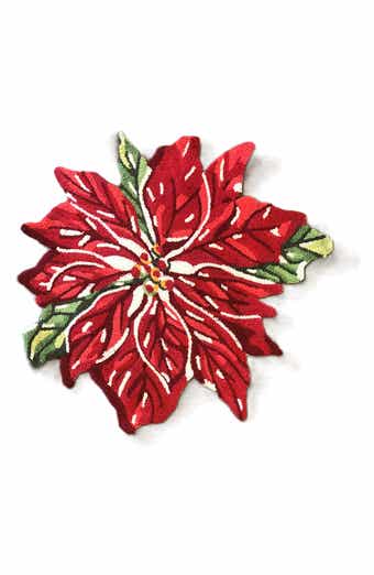 Poinsettia Flower Indoor/Outdoor Doormat