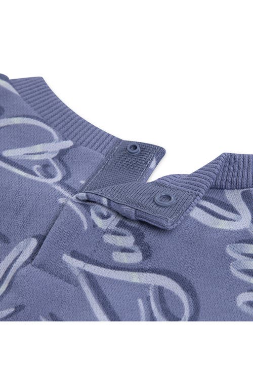 Nike Swoosh Print Sweatshirt & Dri-fit Skort Set In Blue