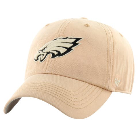 Men's '47 Khaki Philadelphia Eagles Dusted Relaxed Franchise Fitted Hat