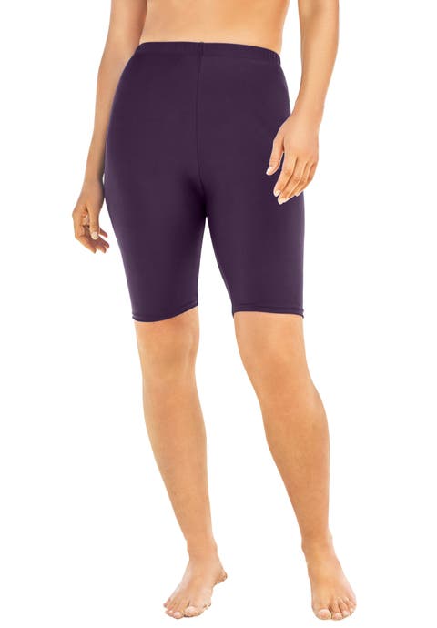 High-Waist Full-Coverage Swim Bike Short (Plus)