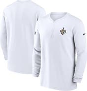 Nike Men's Nike White New Orleans Saints 2023 Sideline Performance Long Sleeve Quarter-Zip Top