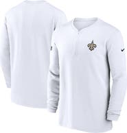 Nike Men's Nike White New Orleans Saints 2023 Sideline Performance Long Sleeve Quarter-Zip Top
