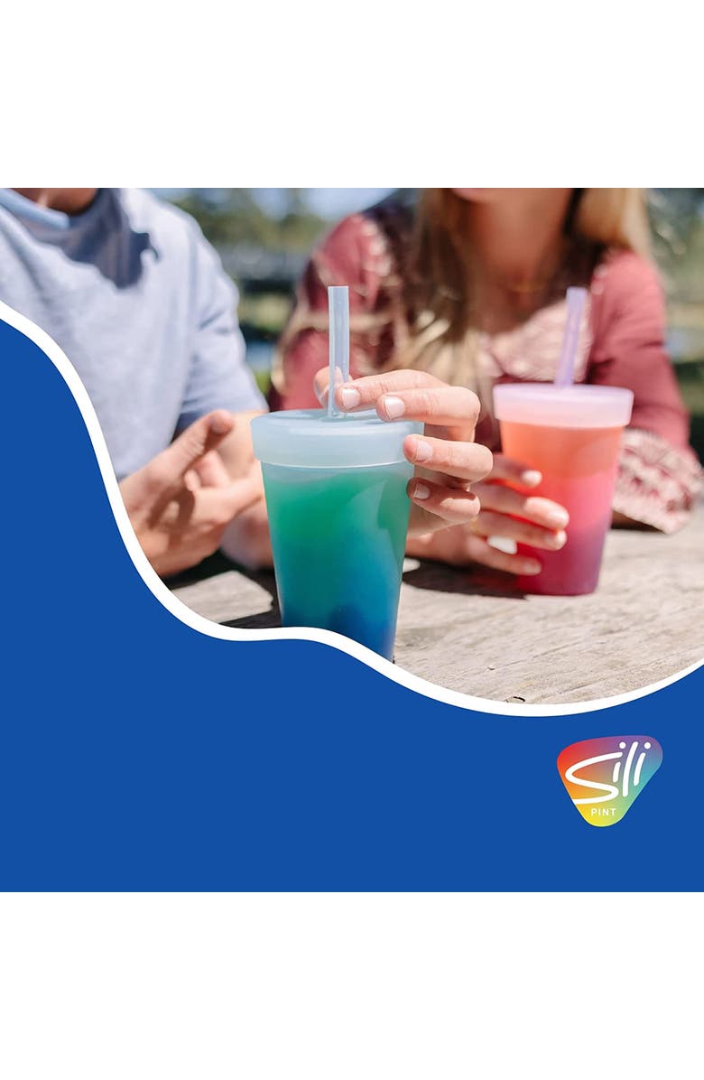 Silipint Silicone 22Oz Straw Tumbler, Alternate, color, Multicolored