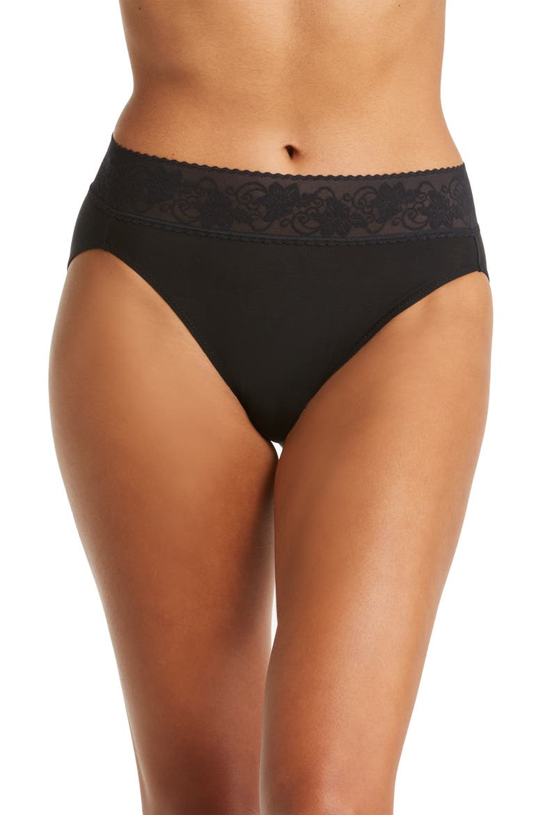 Comfort Touch High Leg Briefs, Main, color, BLACK