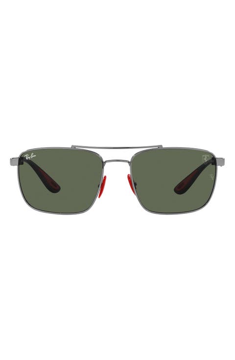 58mm Square Sunglasses