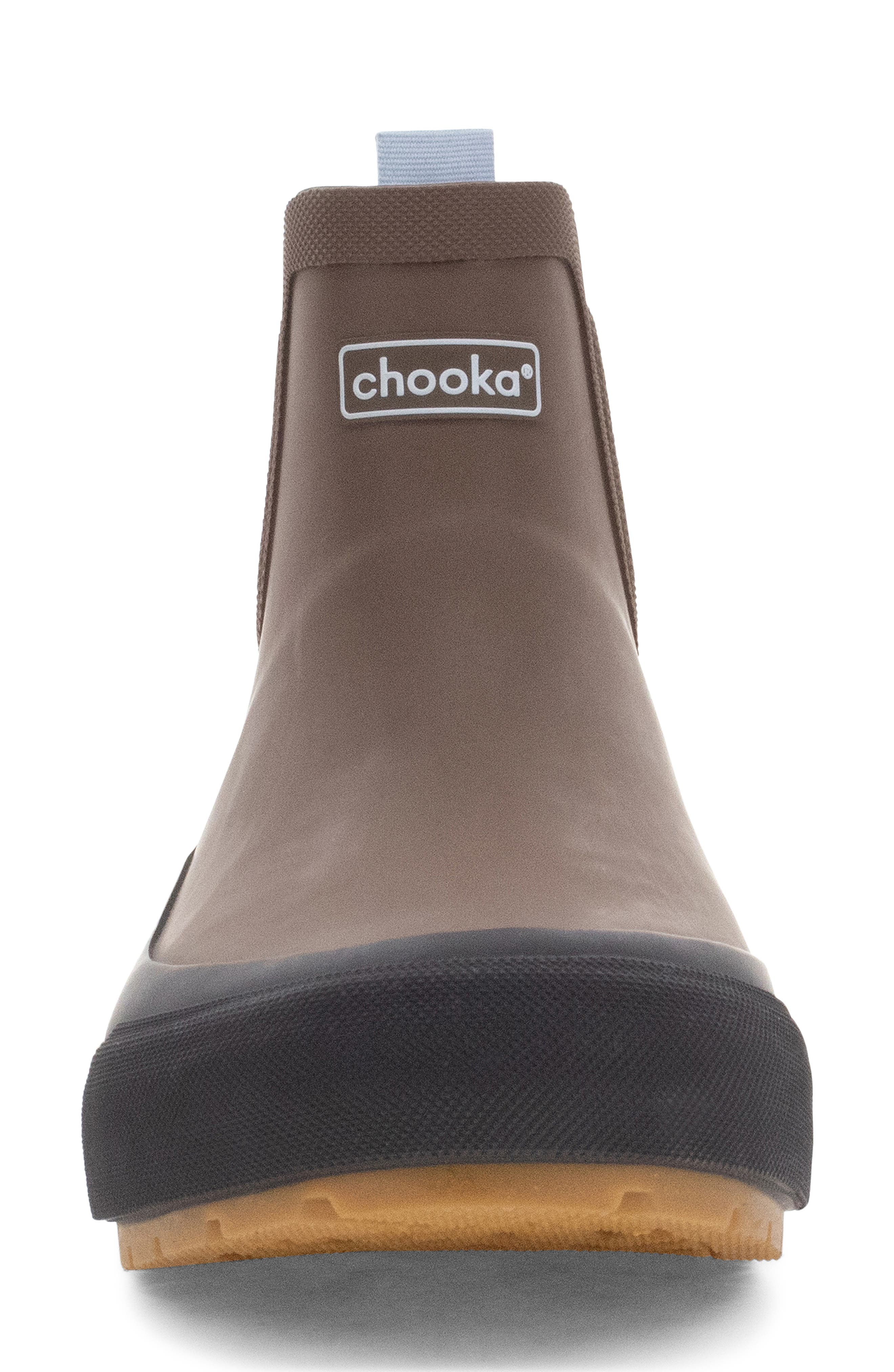 Marina Waterproof Rain Bootie, Alternate, color, BROWN