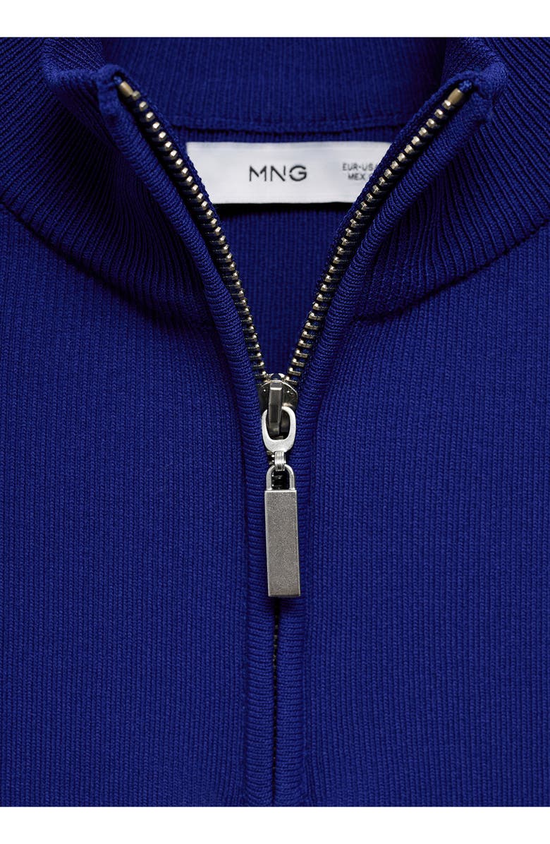 MANGO Short Sleeve Half Zip Sweater, Alternate, color, 